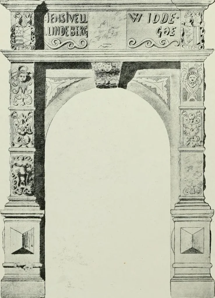 An illustration from Norges kirker i det 16de og 17de aarhundrede, 1911, leaf 75
