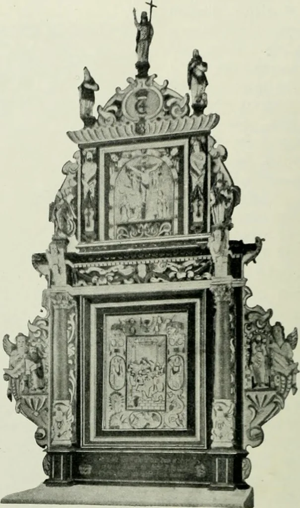 An illustration from Norges kirker i det 16de og 17de aarhundrede, 1911, leaf 81