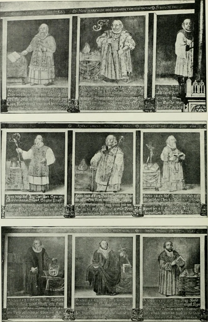 An illustration from Norges kirker i det 16de og 17de aarhundrede, 1911, leaf 83