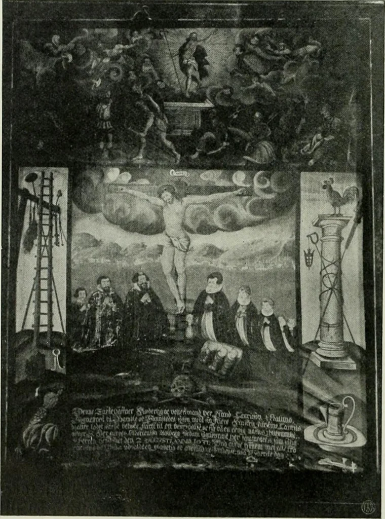 An illustration from Norges kirker i det 16de og 17de aarhundrede, 1911, leaf 85
