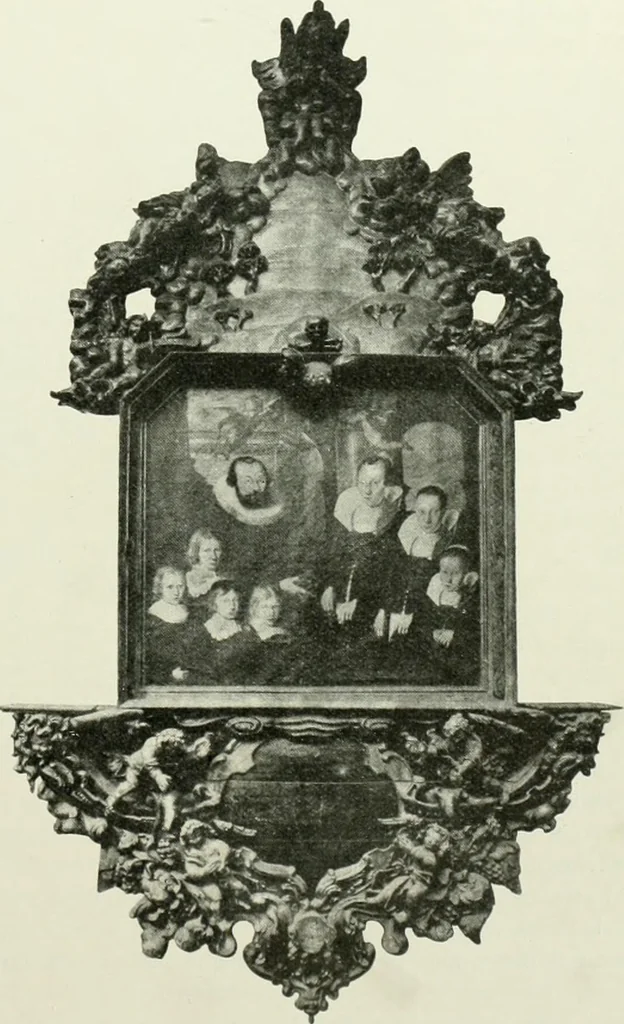 An illustration from Norges kirker i det 16de og 17de aarhundrede, 1911, leaf 90