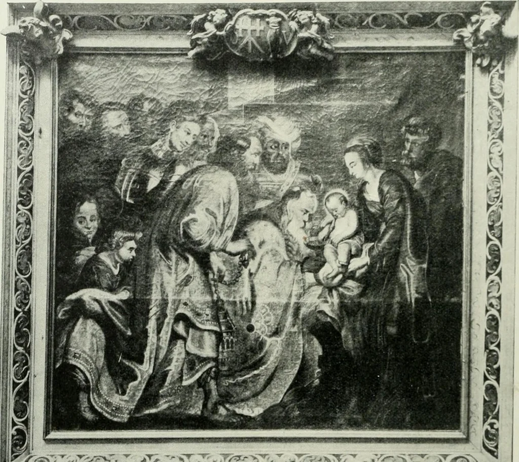 An illustration from Norges kirker i det 16de og 17de aarhundrede, 1911, leaf 91