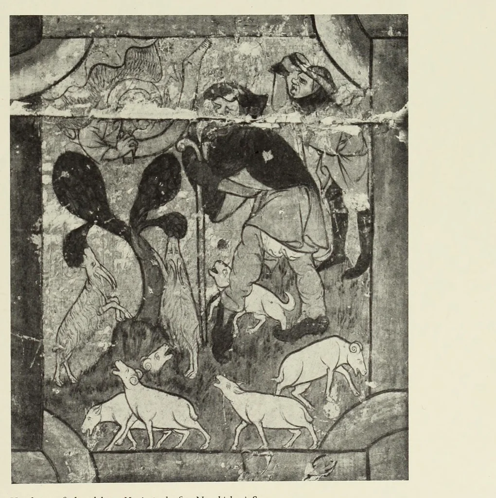 An illustration from Norges malerkunst i middelalderen, 1917, leaf 195
