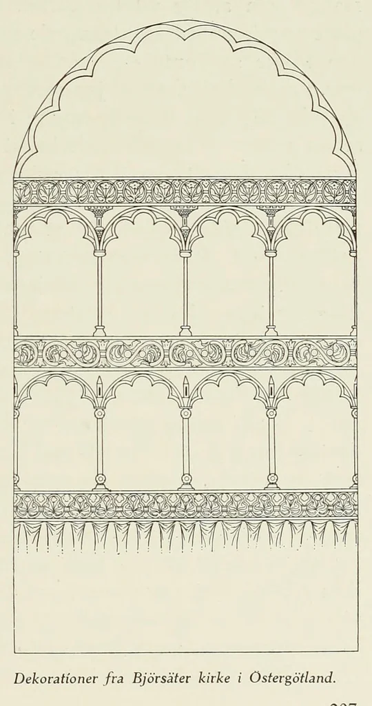 An illustration from Norges malerkunst i middelalderen, 1917, leaf 237