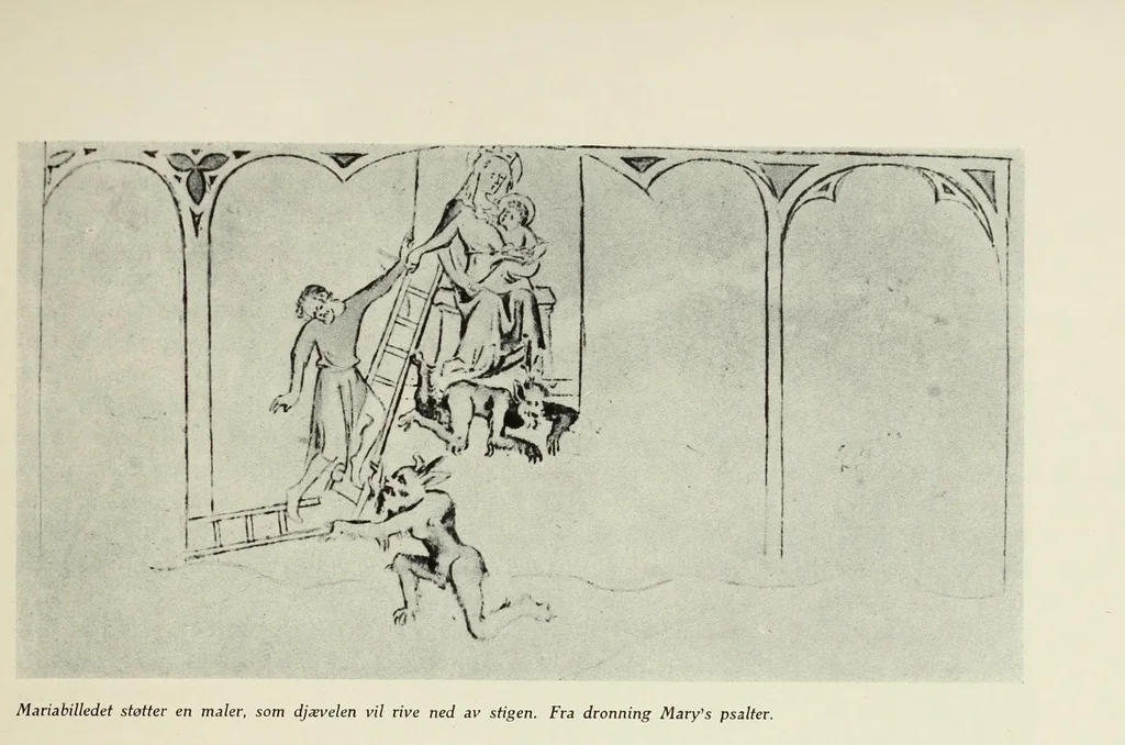 An illustration from Norges malerkunst i middelalderen, 1917, leaf 241