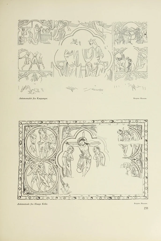 An illustration from Norges malerkunst i middelalderen, 1917, leaf 265