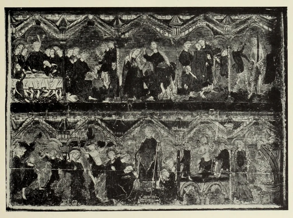 An illustration from Norges malerkunst i middelalderen, 1917, leaf 97
