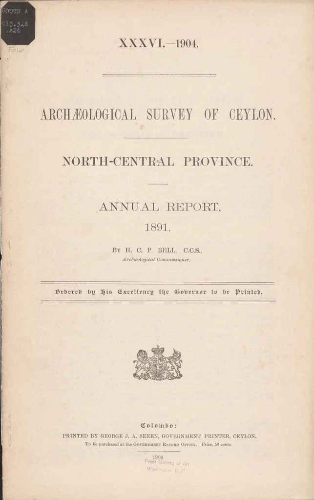 An illustration from North-central and central provinces : annual report, 1904, leaf 1
