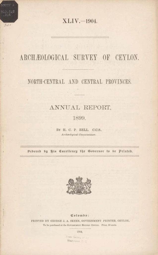 An illustration from North-central and central provinces : annual report, 1904, leaf 1