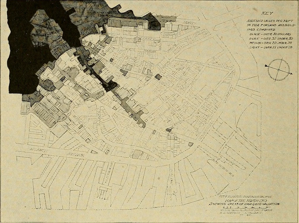 An illustration from The North end, a survey and a comprehensive plan, 1919, leaf 65