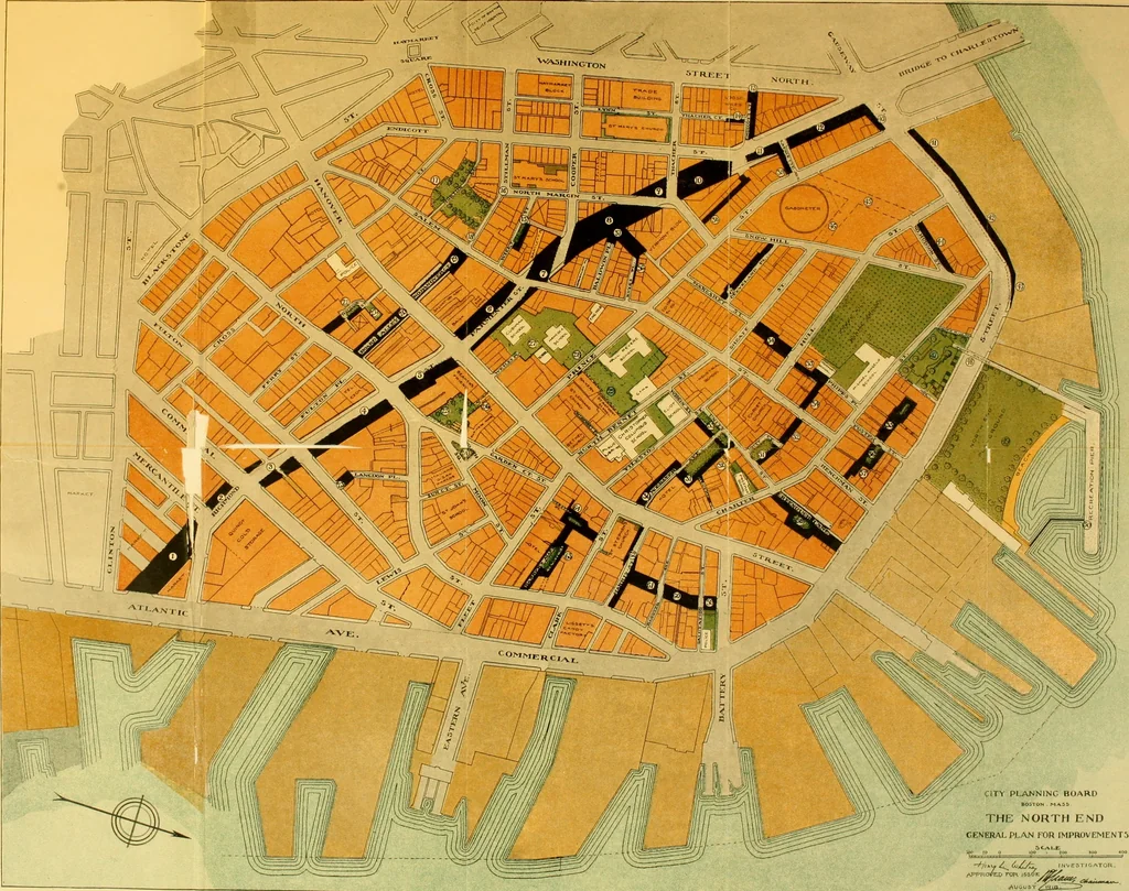 An illustration from The North end, a survey and a comprehensive plan, 1919, leaf 70