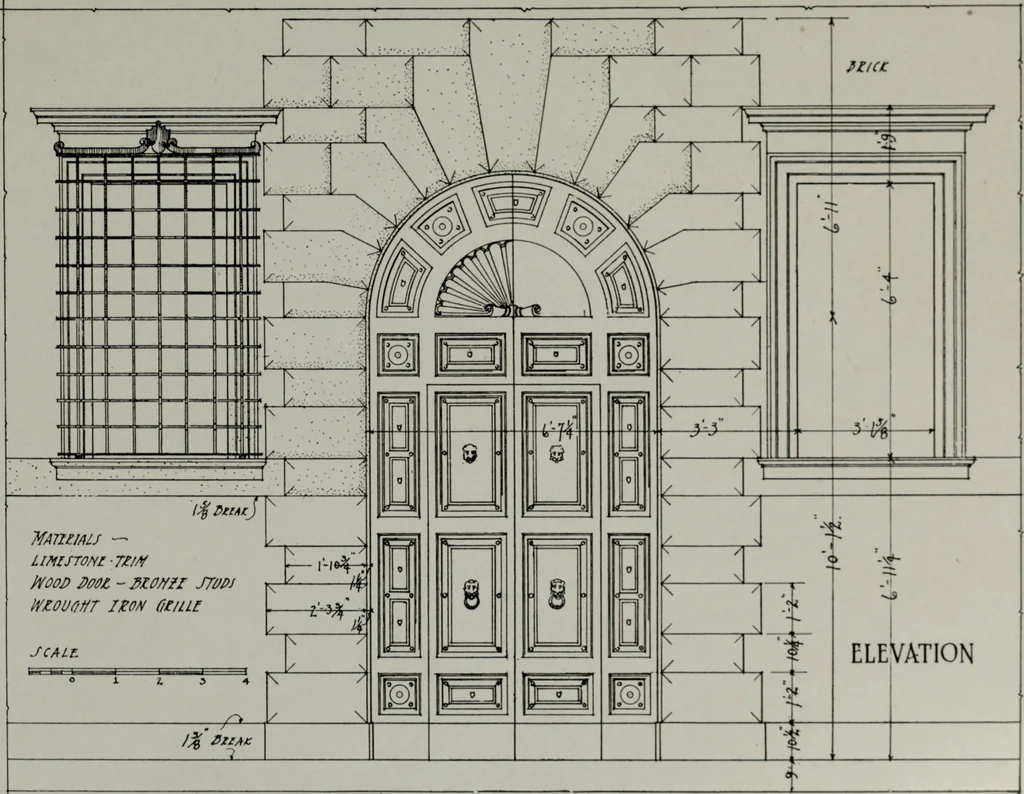An illustration from Northern Italian details;, 1916, leaf 110