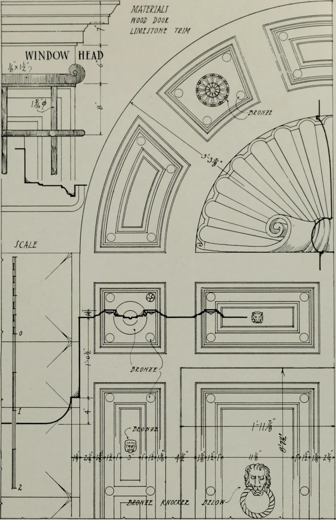 An illustration from Northern Italian details;, 1916, leaf 112