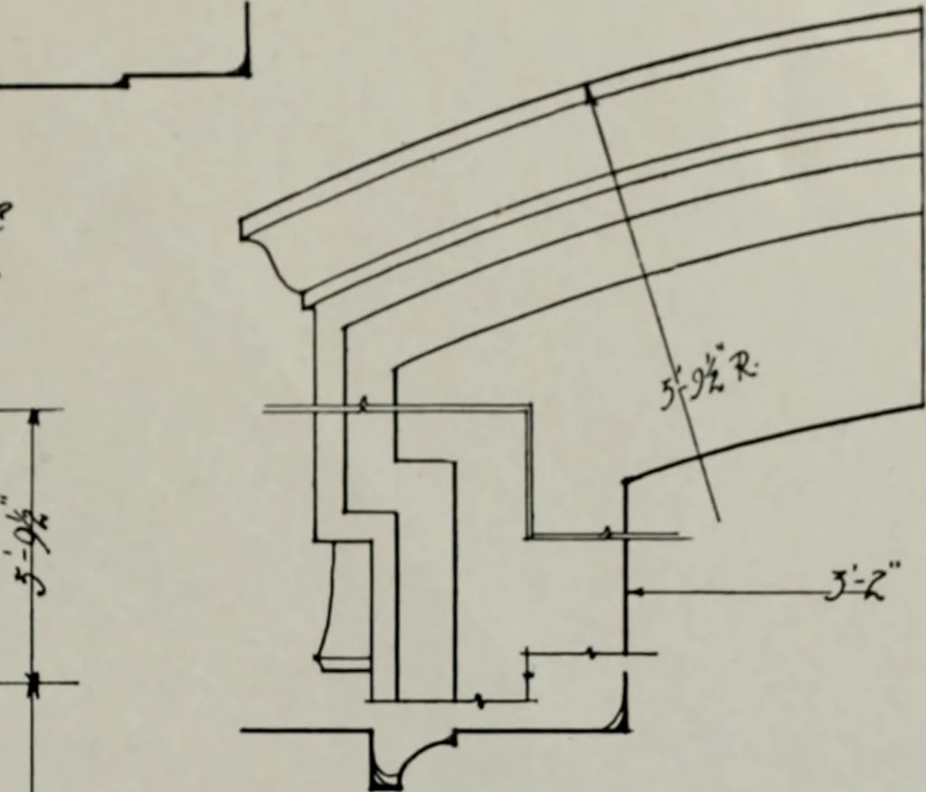 An illustration from Northern Italian details;, 1916, leaf 128