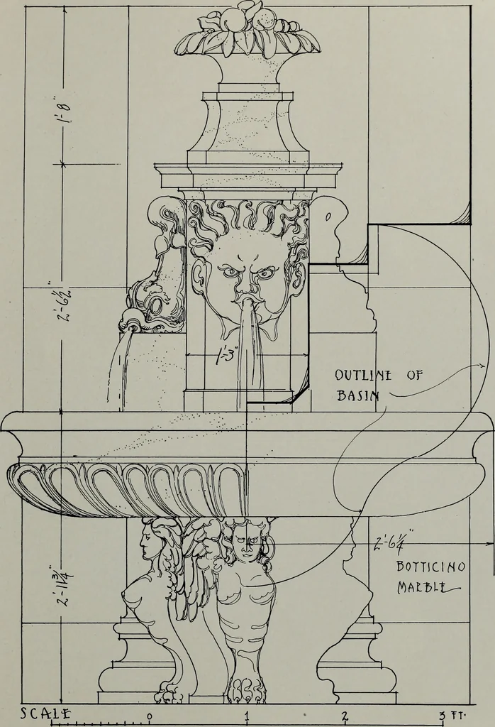 An illustration from Northern Italian details;, 1916, leaf 132