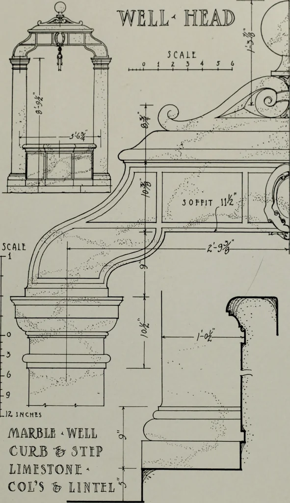 An illustration from Northern Italian details;, 1916, leaf 154