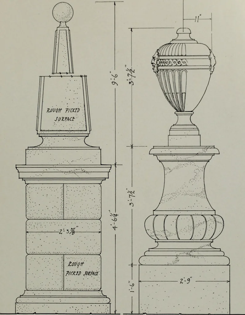 An illustration from Northern Italian details;, 1916, leaf 174