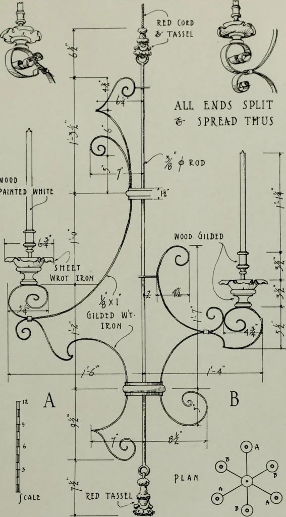 An illustration from Northern Italian details;, 1916, leaf 204