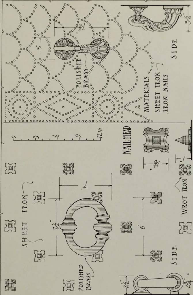 An illustration from Northern Italian details;, 1916, leaf 212