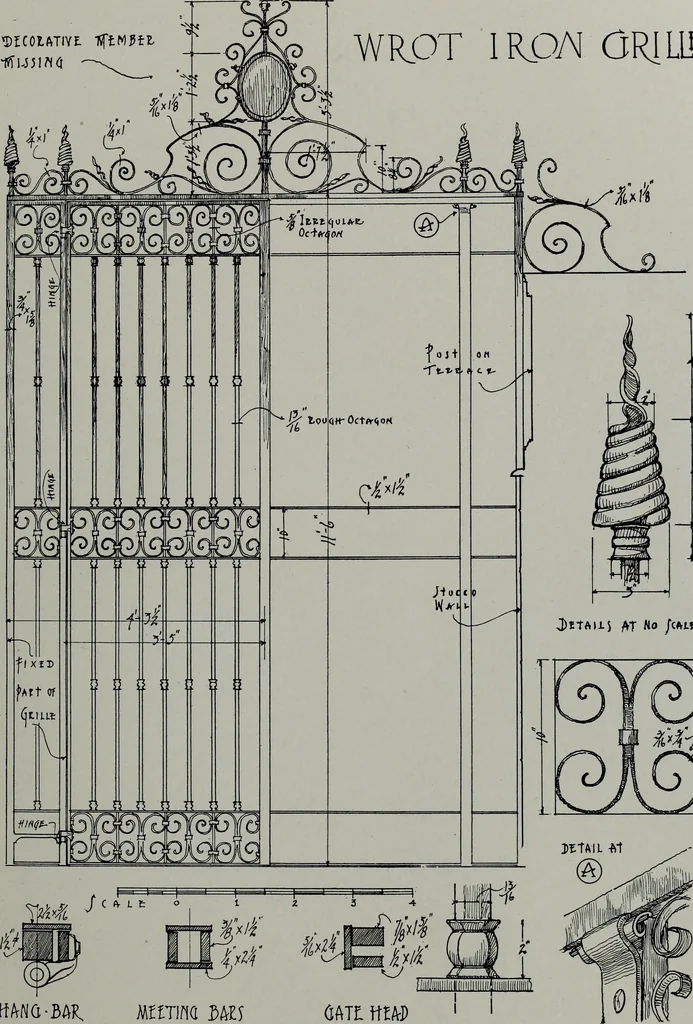 An illustration from Northern Italian details;, 1916, leaf 236