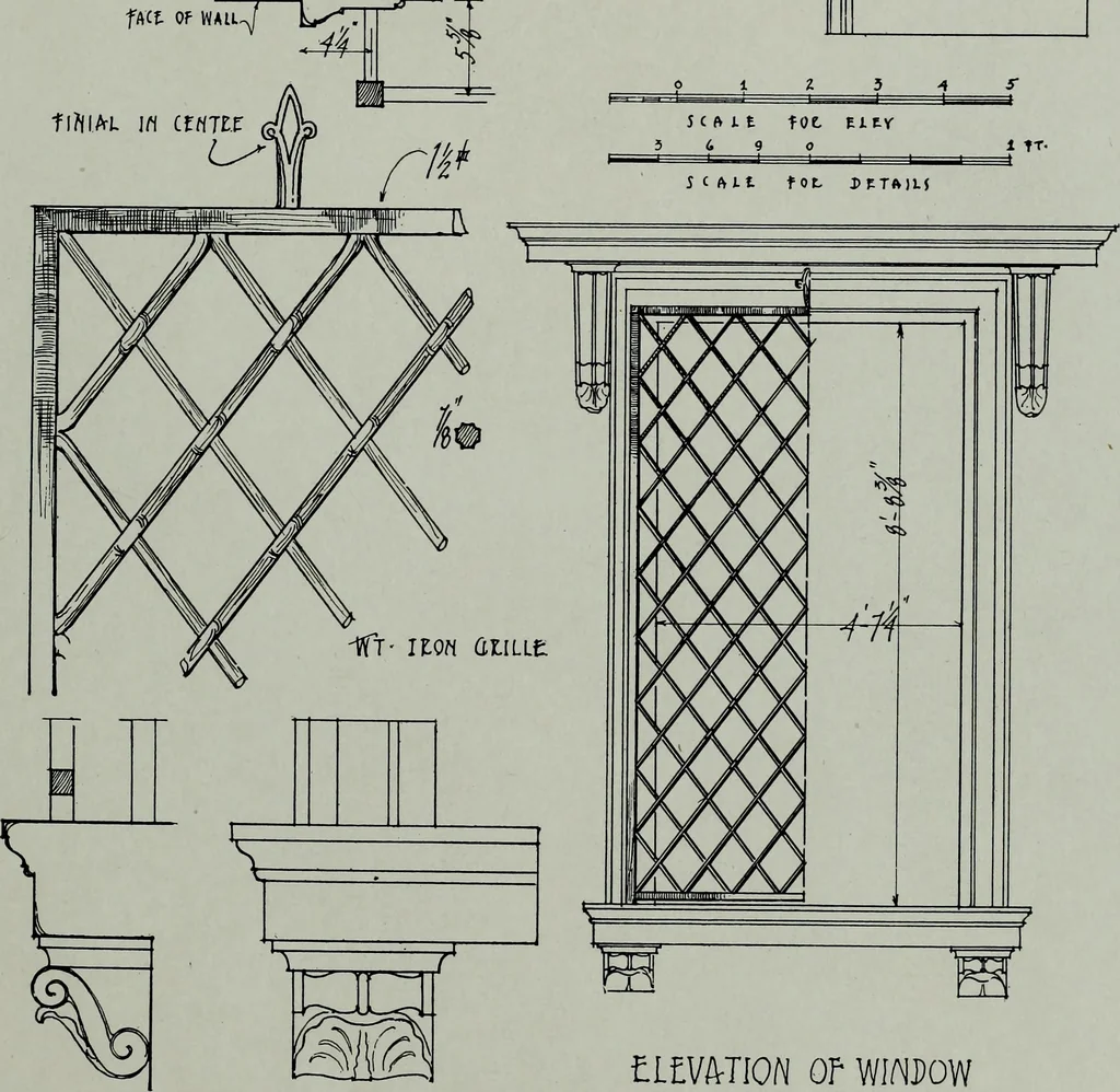 An illustration from Northern Italian details;, 1916, leaf 264