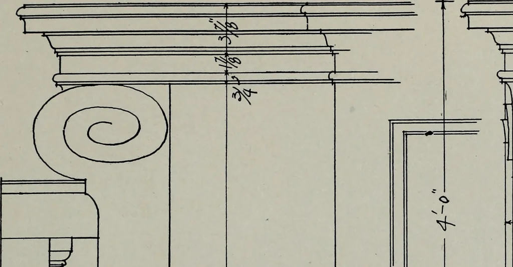 An illustration from Northern Italian details;, 1916, leaf 288