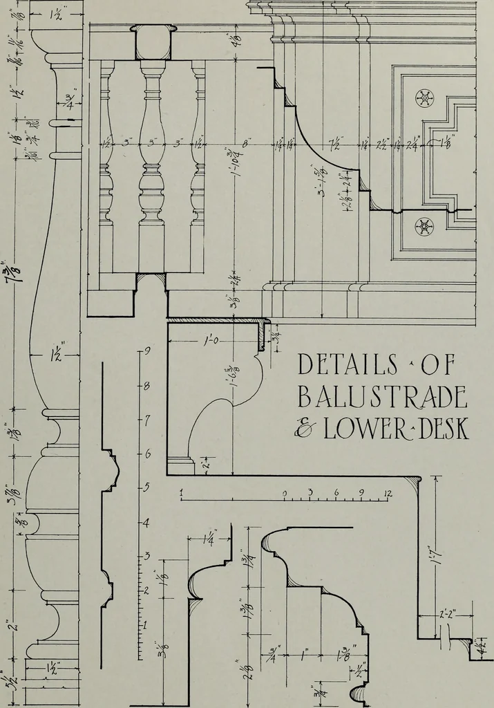 An illustration from Northern Italian details;, 1916, leaf 290