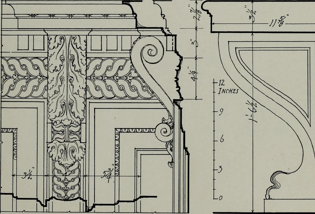 An illustration from Northern Italian details;, 1916, leaf 294