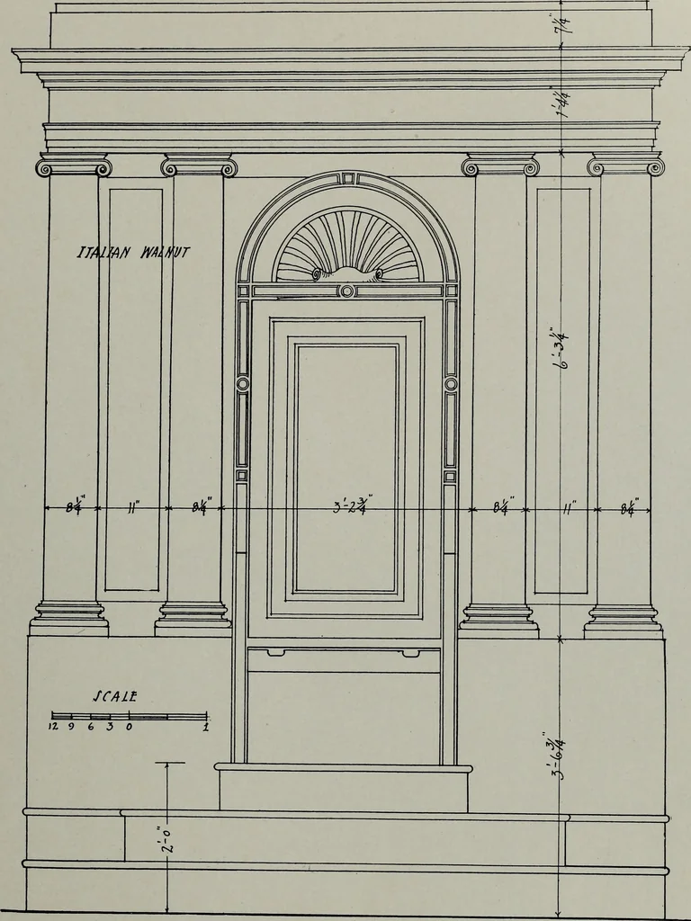 An illustration from Northern Italian details;, 1916, leaf 298