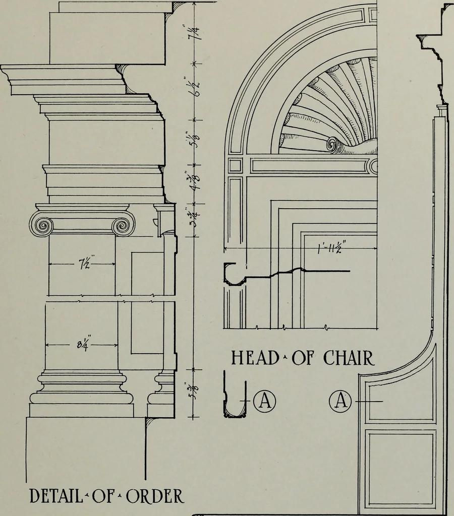 An illustration from Northern Italian details;, 1916, leaf 300
