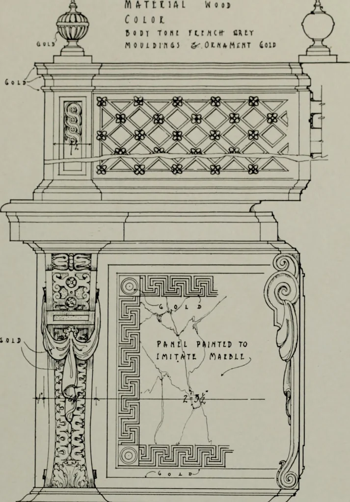 An illustration from Northern Italian details;, 1916, leaf 32