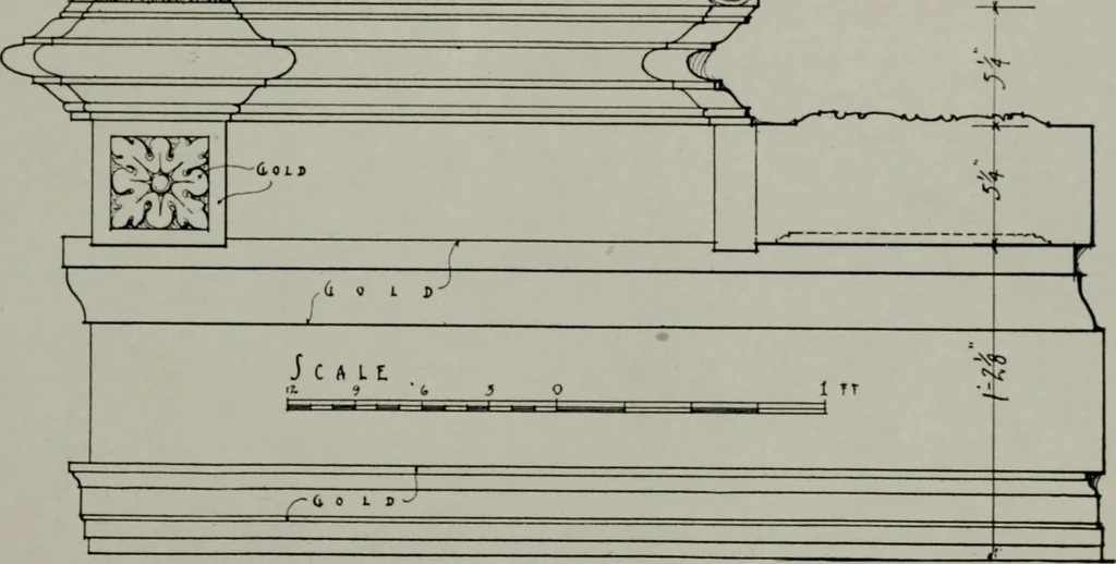 An illustration from Northern Italian details;, 1916, leaf 32