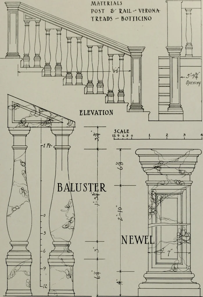 An illustration from Northern Italian details;, 1916, leaf 44