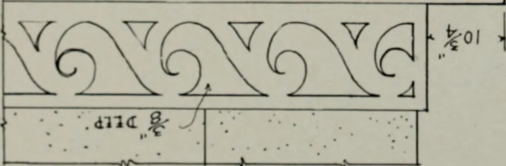 An illustration from Northern Italian details;, 1916, leaf 56