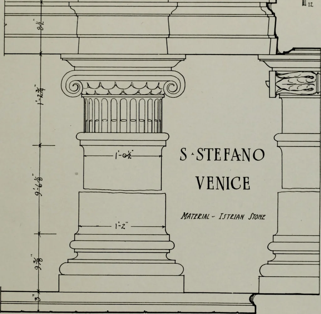 An illustration from Northern Italian details;, 1916, leaf 62