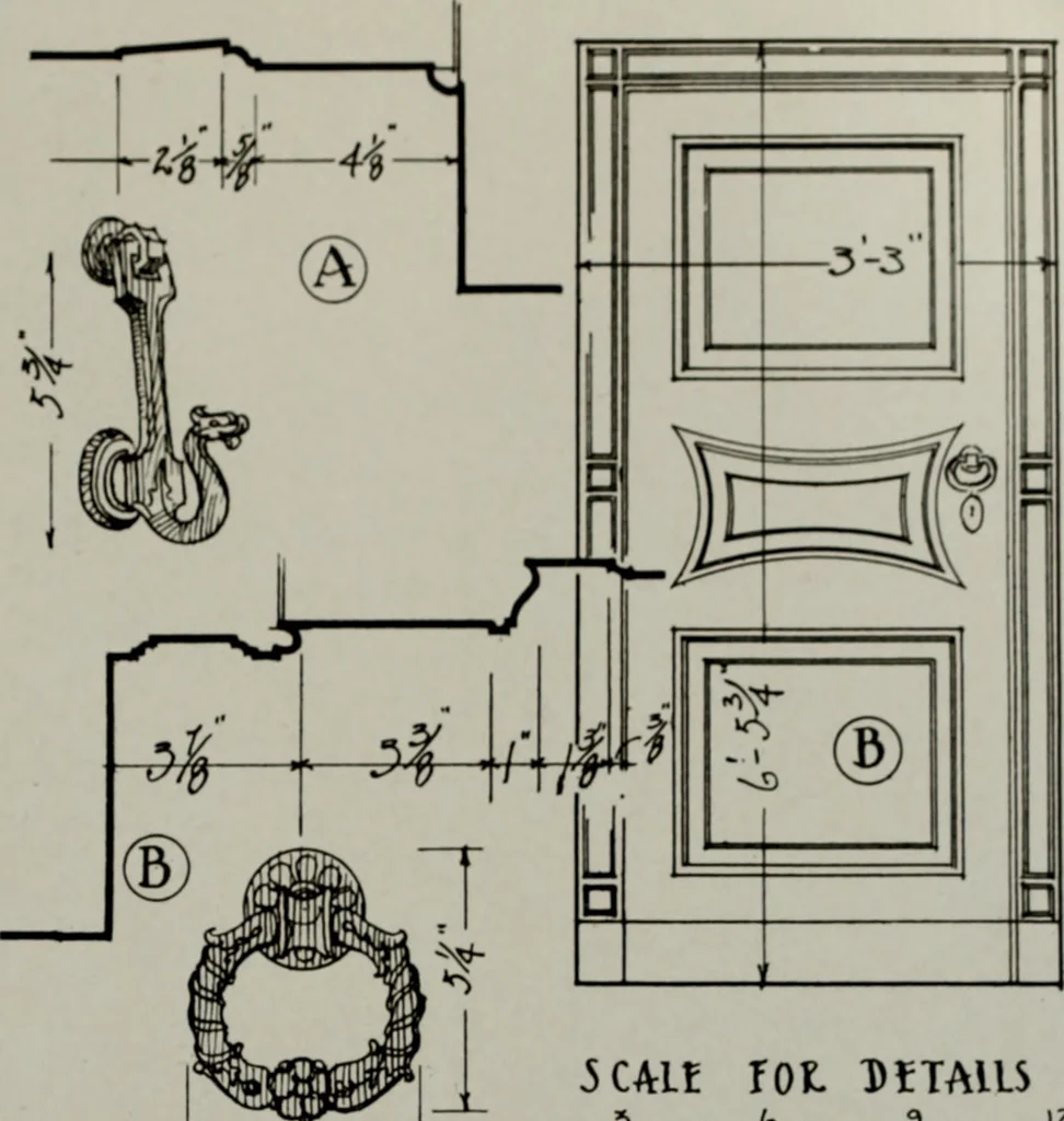 An illustration from Northern Italian details;, 1916, leaf 74