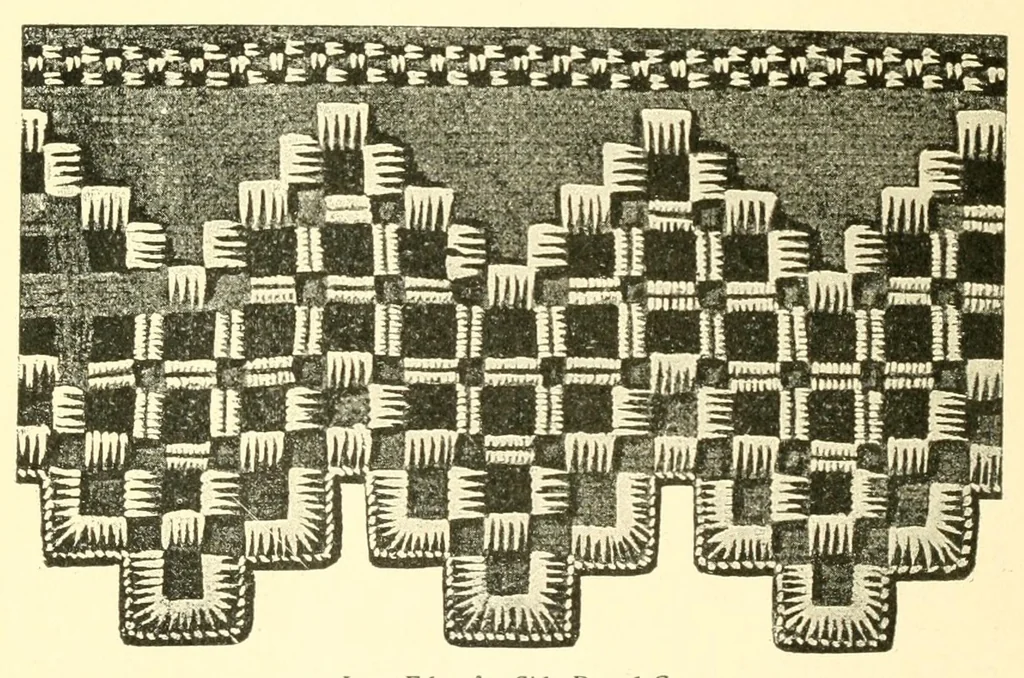 An illustration from Norwegian drawn work (Hardanger), 1905, leaf 10