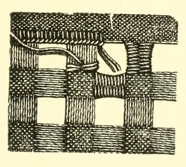 An illustration from Norwegian drawn work (Hardanger), 1905, leaf 6