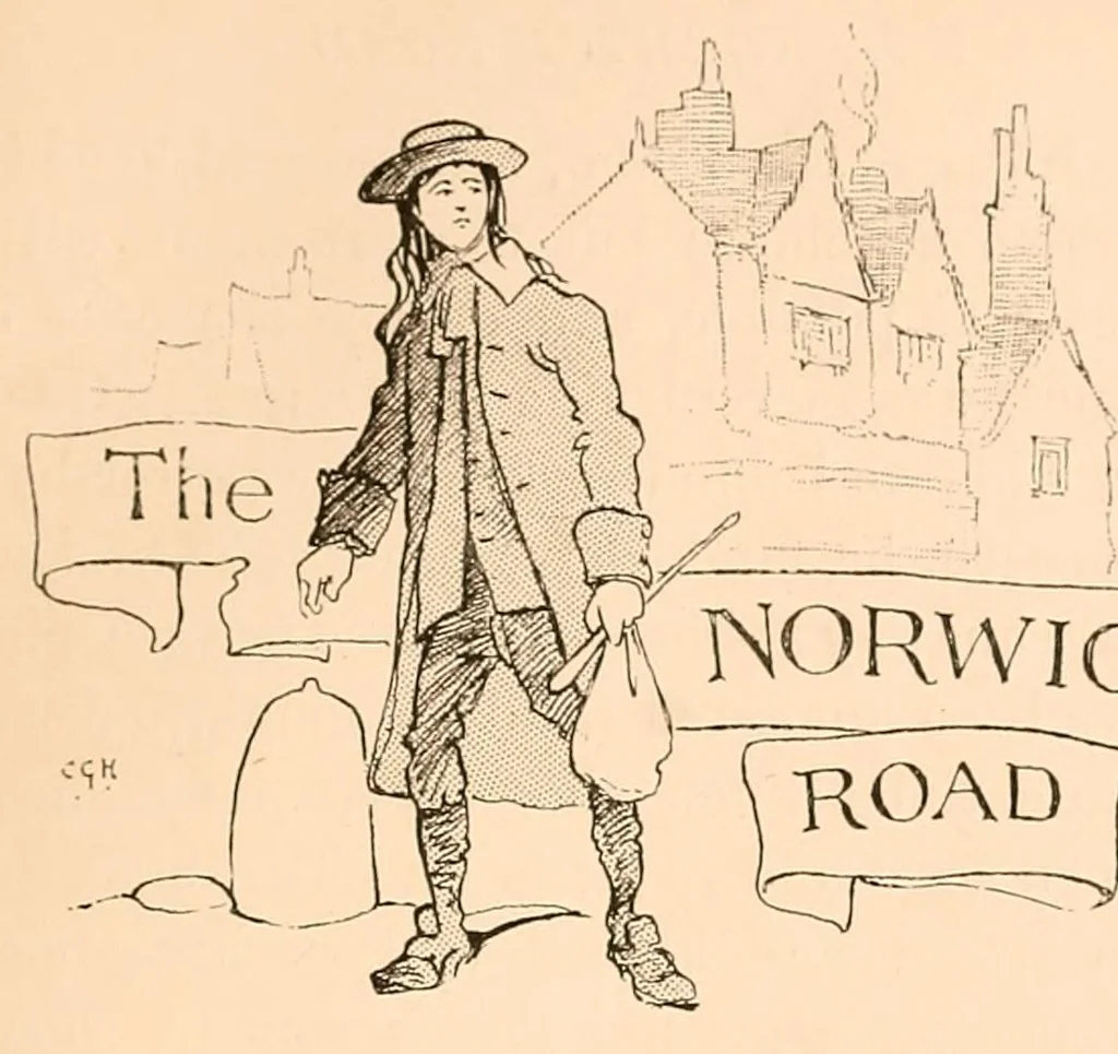 An illustration from The Norwich road; an East Anglian highway, 1901, leaf 19