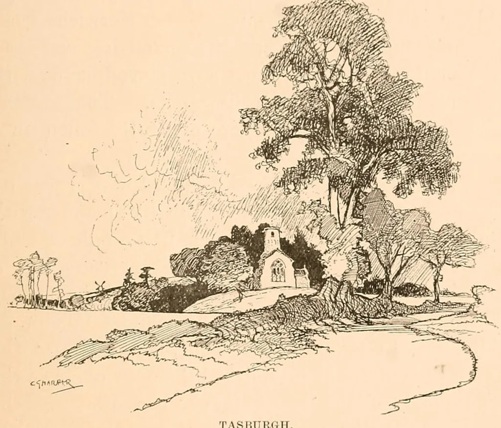 An illustration from The Norwich road; an East Anglian highway, 1901, leaf 315
