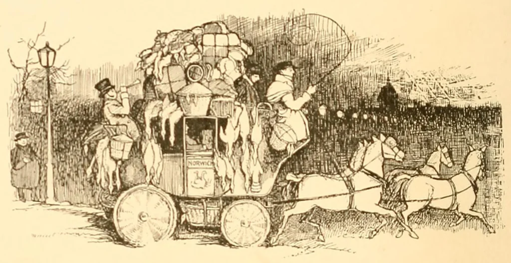 An illustration from The Norwich road; an East Anglian highway, 1901, leaf 56