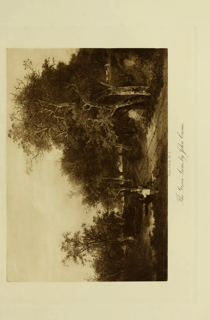 An illustration from The Norwich school of painting : being a full account of the Norwich exhibitions, the lives of the painters, the lists of their respecitve exhibits and descriptions of the pictures, 1905, leaf 150