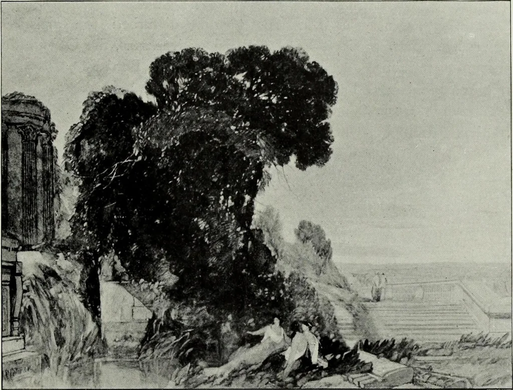 An illustration from The Norwich school of painting : being a full account of the Norwich exhibitions, the lives of the painters, the lists of their respecitve exhibits and descriptions of the pictures, 1905, leaf 382