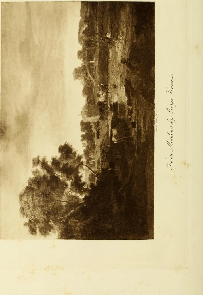 An illustration from The Norwich school of painting : being a full account of the Norwich exhibitions, the lives of the painters, the lists of their respecitve exhibits and descriptions of the pictures, 1905, leaf 557