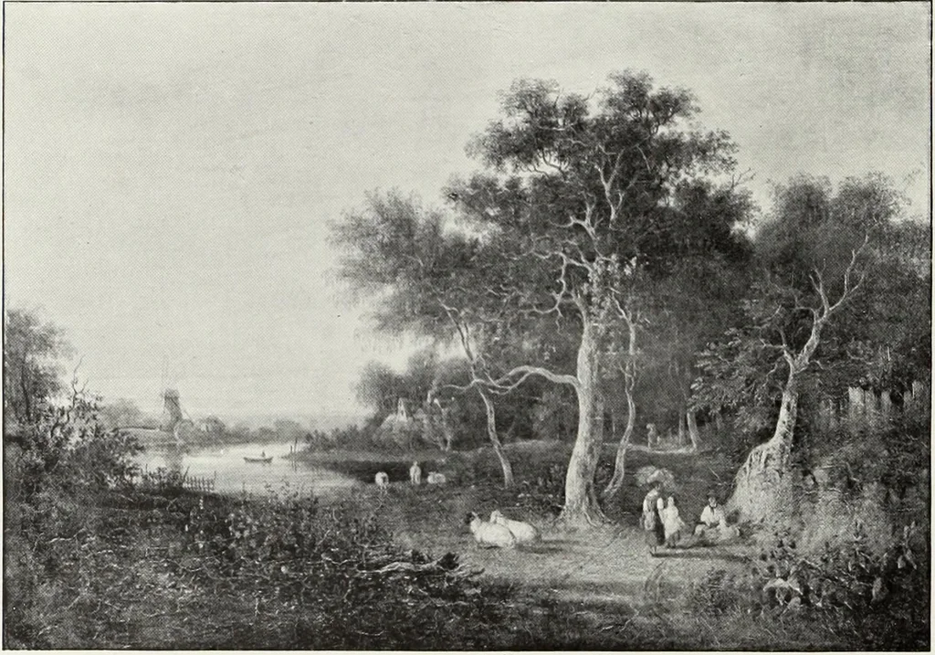 An illustration from The Norwich school of painting : being a full account of the Norwich exhibitions, the lives of the painters, the lists of their respecitve exhibits and descriptions of the pictures, 1905, leaf 619
