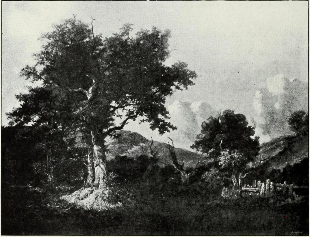 An illustration from The Norwich school of painting : being a full account of the Norwich exhibitions, the lives of the painters, the lists of their respecitve exhibits and descriptions of the pictures, 1905, leaf 99