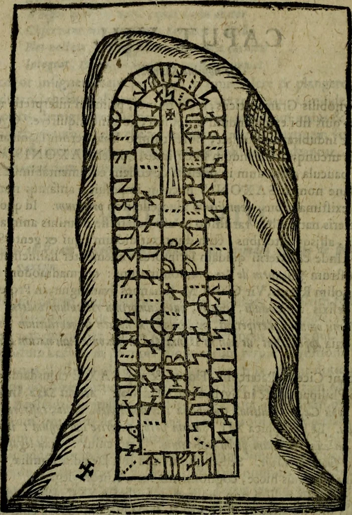 An illustration from Notae uberiores in Historiam Danicam Saxonis Grammatici : Una cum prolegomenis ad easdem notas, 1645, leaf 429