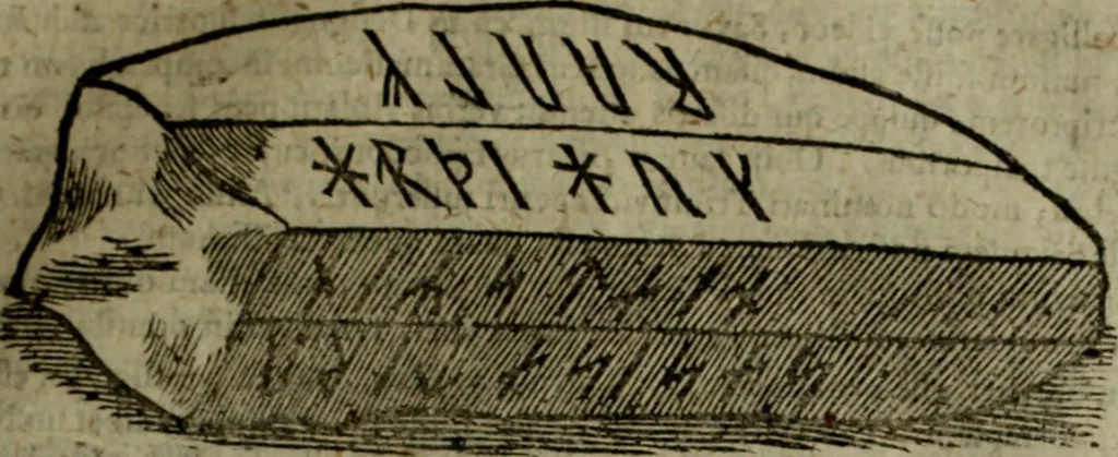 An illustration from Notae uberiores in Historiam Danicam Saxonis Grammatici : Una cum prolegomenis ad easdem notas, 1645, leaf 430