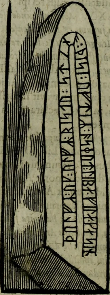 An illustration from Notae uberiores in Historiam Danicam Saxonis Grammatici : Una cum prolegomenis ad easdem notas, 1645, leaf 483