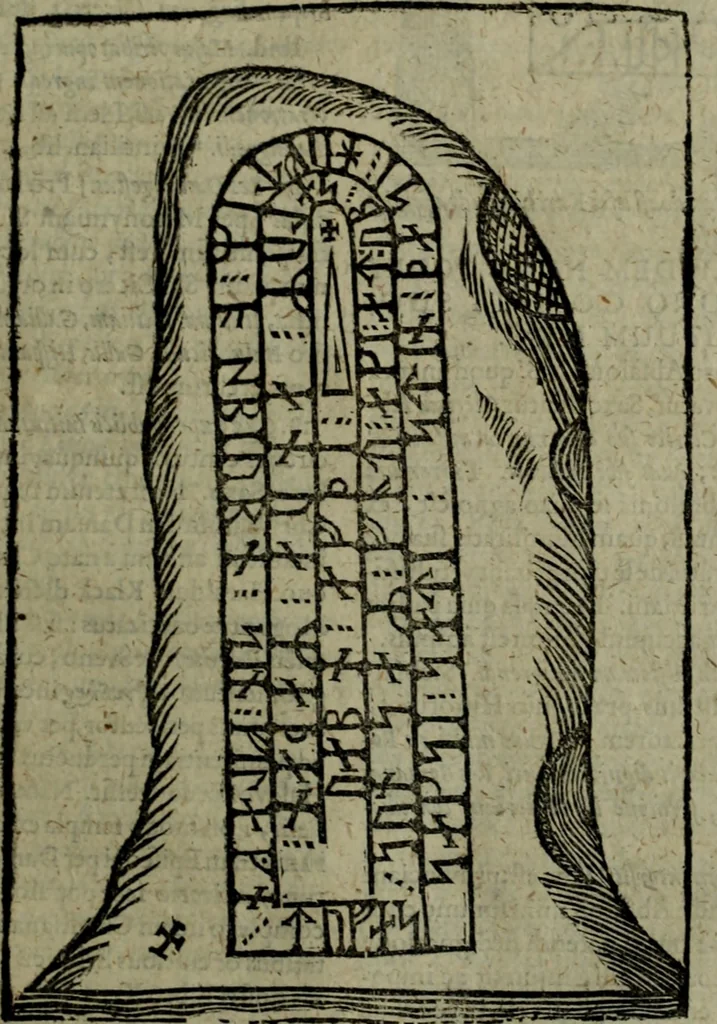 An illustration from Notae uberiores in Historiam Danicam Saxonis Grammatici : Una cum prolegomenis ad easdem notas, 1645, leaf 484